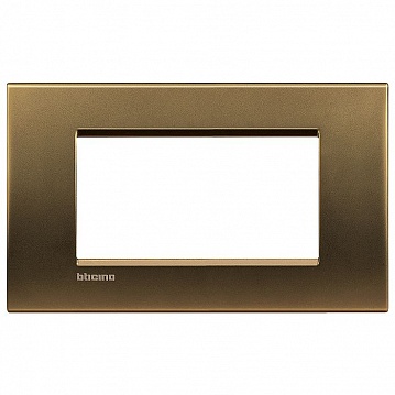 Рамка 4 модуля LIVING LIGHT, бронзовый LNA4804BZ Bticino