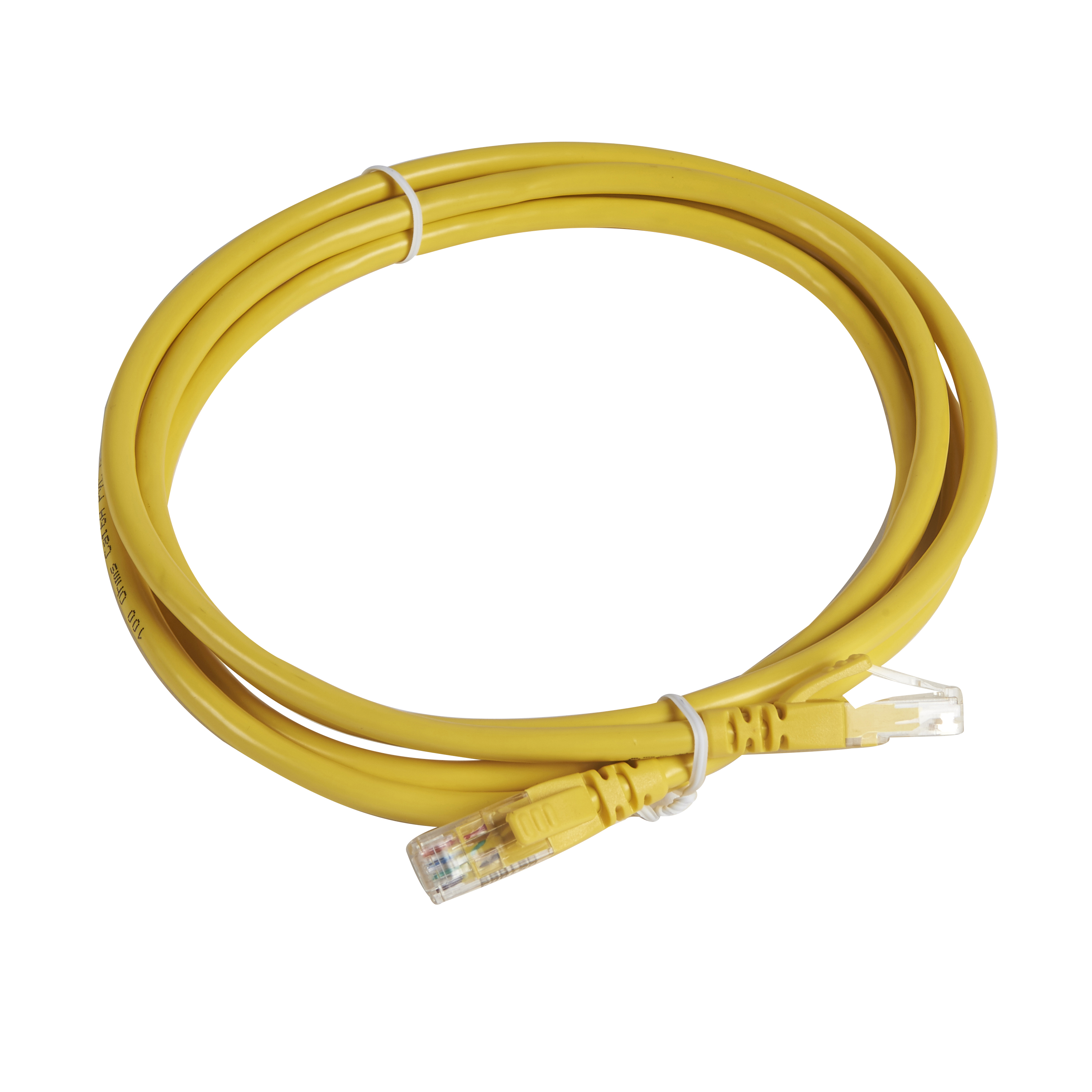 Шнур коммутационный RJ 45 - категория 6a - U/UTP - PVC - неэкранированный - 2 м - желтый 051883 Legrand