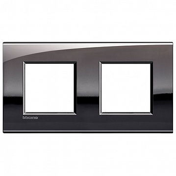 Рамка 2 поста LIVING LIGHT, олово LNE4802M2PT Bticino