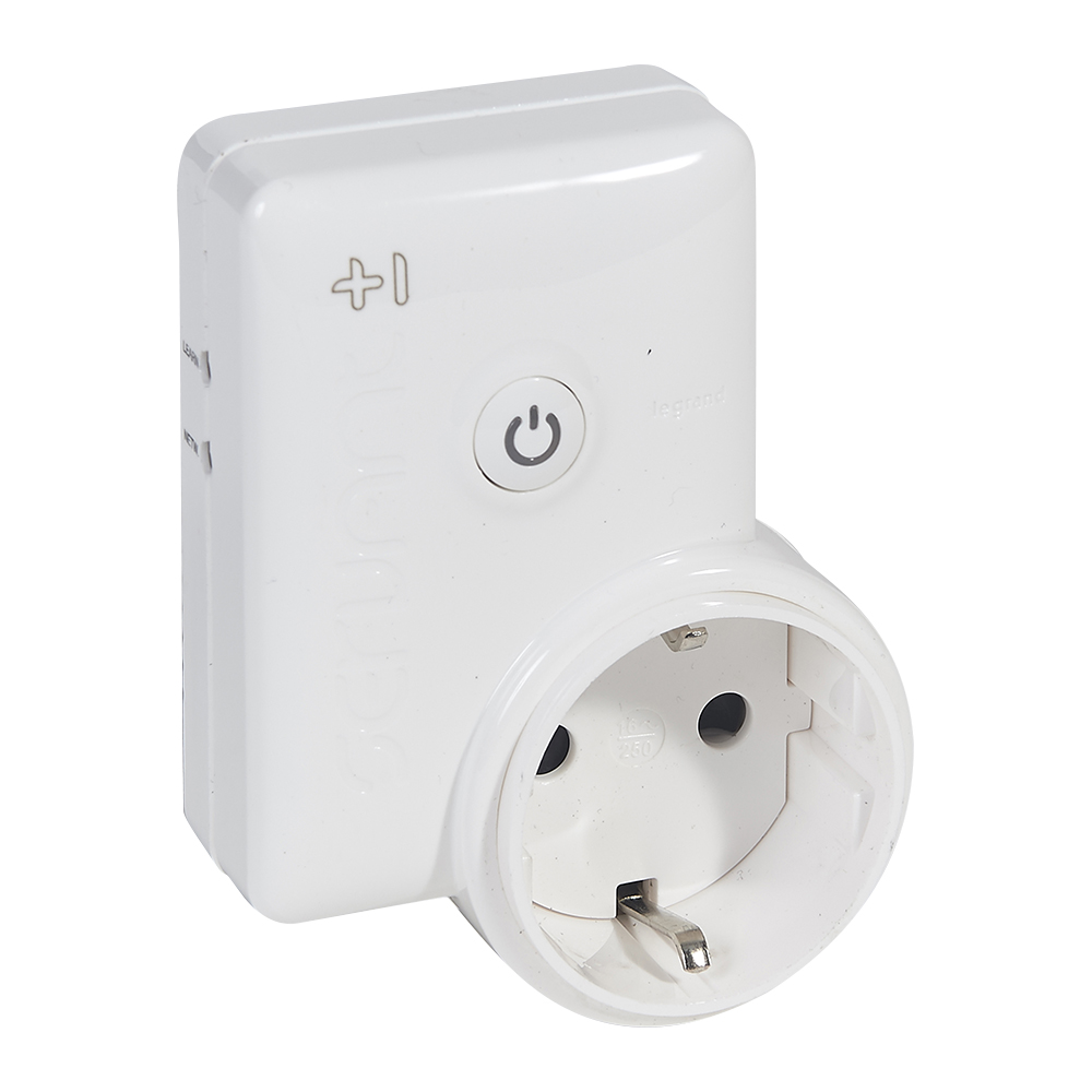 MyHome Play Zigbee. Активатор-диммер радиоуправляемый, розетка 2К+З, 10А 088334 Legrand