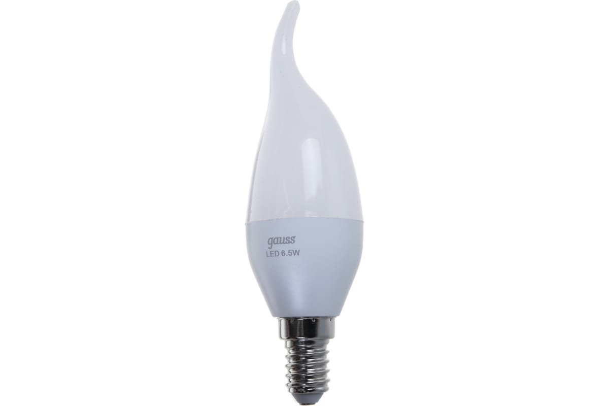 Лампа светодиодная LED 6.5 Вт 520 Лм 3000К теплая Е14 Свеча на ветру Black 104101107 Gauss