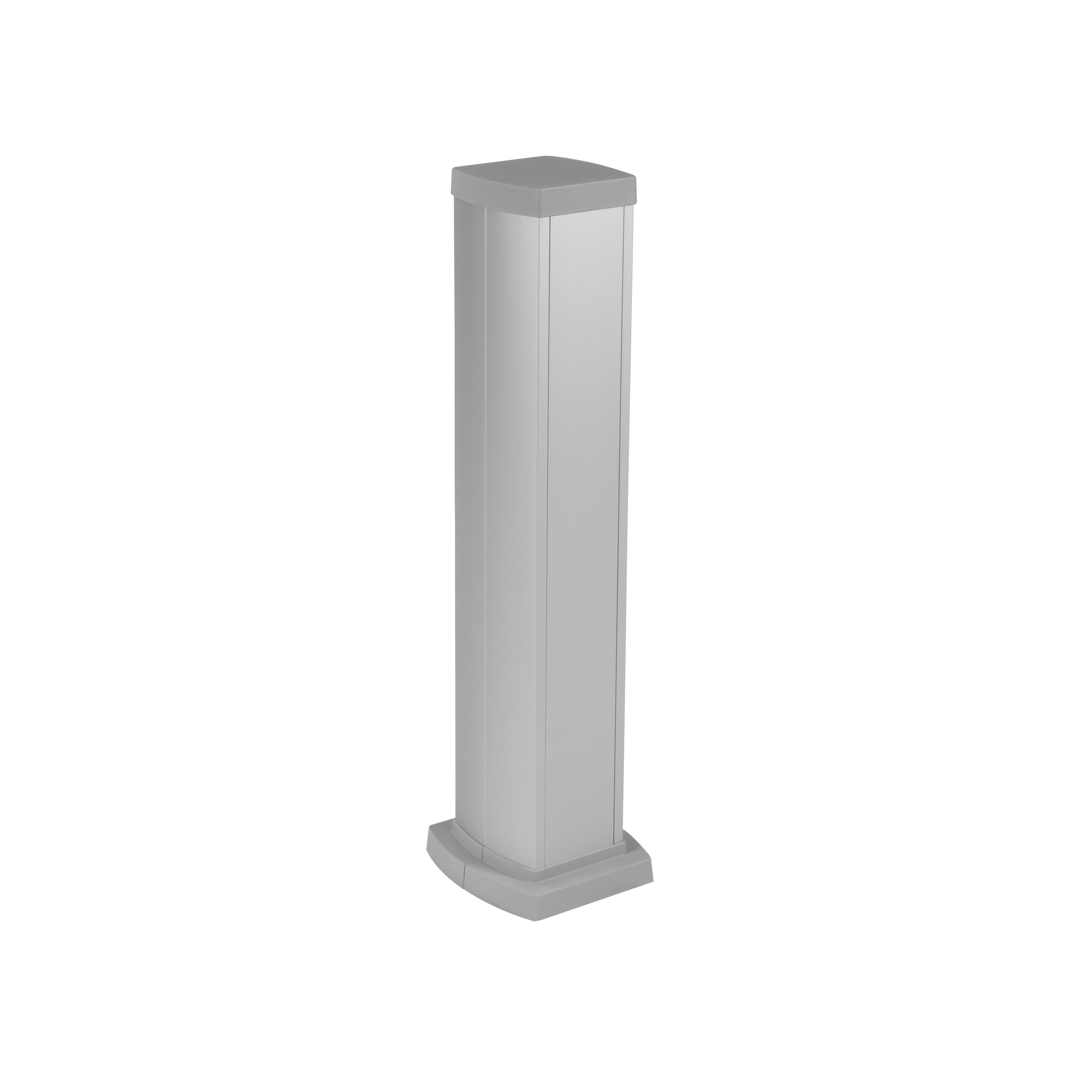 Универсальная мини-колонна алюминиевая с крышкой из алюминия 2 секции, высота 0,68 метра, цвет алюминий 653124 Legrand