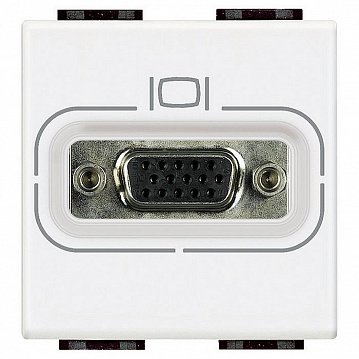 Розетка VGA LIVING LIGHT, белый N4282 Bticino
