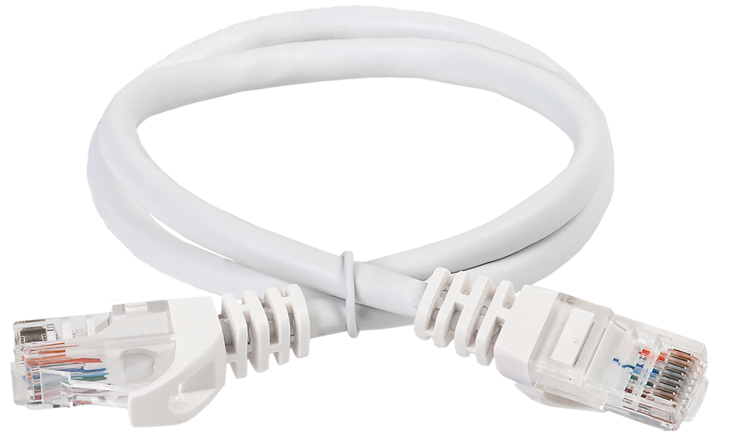 ITK Коммутационный шнур (патч-корд) кат.5E UTP PVC 15м белый PC08-C5EU-15M IEK