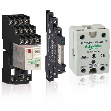 Реле 4 CO светодиод 120В переменного тока RXM4AB2F7 Schneider Electric