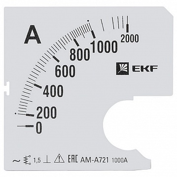 Шкала сменная для A721 1000/5А-1,5 s-a721-1000 EKF