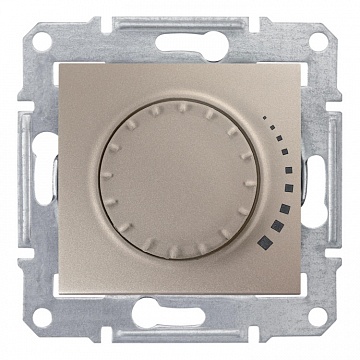 Светорегулятор поворотно-нажимной SEDNA, 500 Вт, титан SDN2200568 Schneider Electric