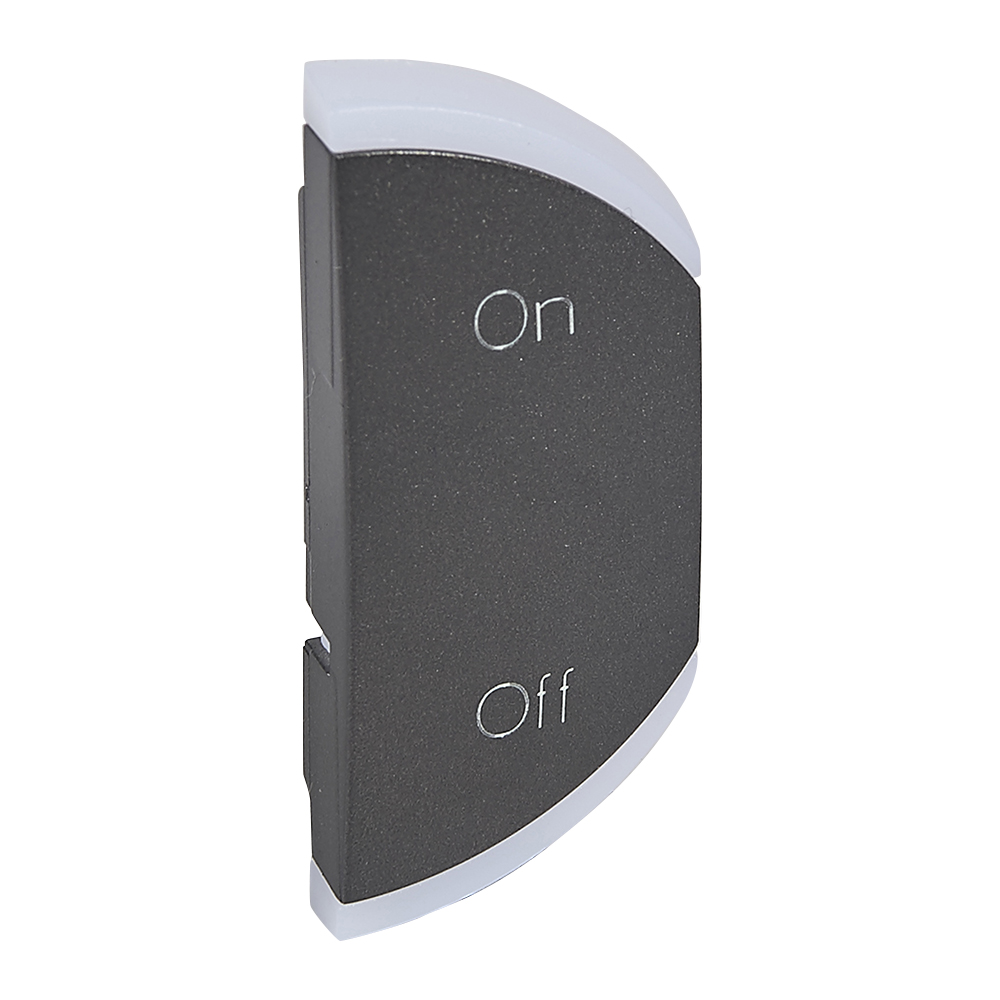 MyHome SCS.Лицевая панель 1М "ON-OFF" правая.Графит 064881 Legrand