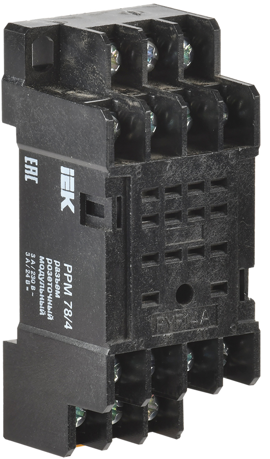 Разъем розеточный модульный РРМ78/4(PYF14A) для РЭК78/4(MY4) RRP20D-RRM-4 IEK