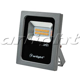 светодиодный прожектор AR-FLAT-10W-220V Yellow (Grey, 120 deg), 24201 024201 Arlight