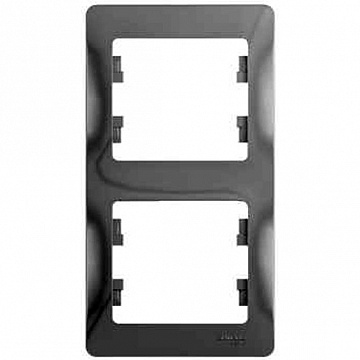 Рамка 2 поста GLOSSA, вертикальная, алюминий GSL000306 Schneider Electric