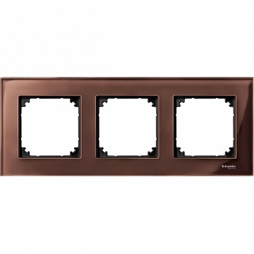 Рамка 3 поста MERTEN M-ELEGANCE, махагон MTN4030-3215 Schneider Electric
