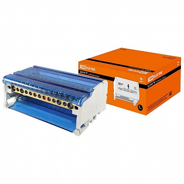 Шина N нулевая на DIN-рейку в корпусе 4х15групп SQ0801-0011 TDM