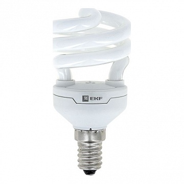 Лампа энергосберегающая HS8-полуспираль 15W 2700K E14 8000h Simple HS8-T2-15-827-E14 EKF
