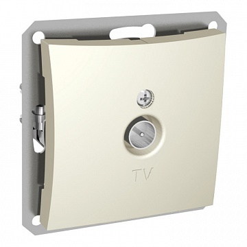 Розетка TV ДУЭТ, одиночная, бежевый WDE000291 Schneider Electric