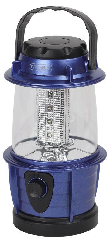 Фонарь светодиодный кемпинговый KB-101 12LED элементы питания 3хAA (не в компл.) син. металлик Б0054482 Трофи