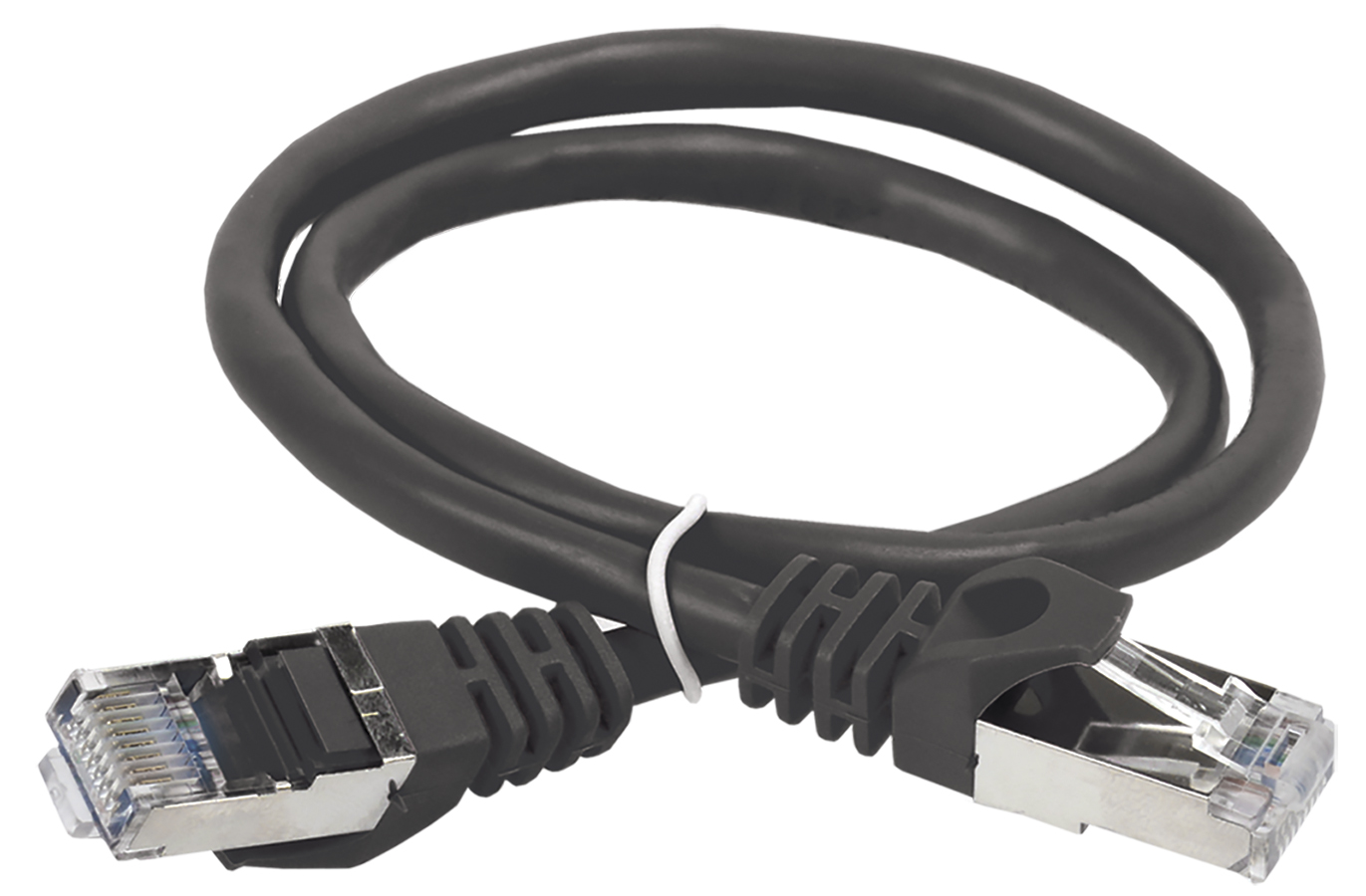 ITK Коммутационный шнур (патч-корд) кат.5E FTP 5м черный PC09-C5EF-5M IEK