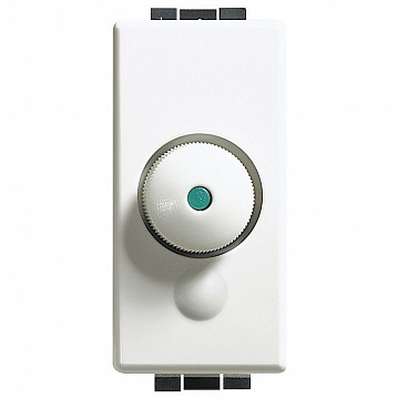 Светорегулятор поворотный LIVING LIGHT, 500 Вт, алюминий C4402 Bticino