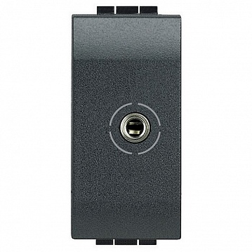 Розетка mini-jack LIVING LIGHT, антрацит L4280 Bticino