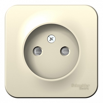 Розетка BLANCA, открытый монтаж, со шторками, молочный BLNRA001112 Schneider Electric