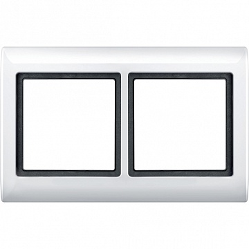 Рамка 2 поста MERTEN AQUADESIGN IP44, полярно-белый MTN400219 Schneider Electric