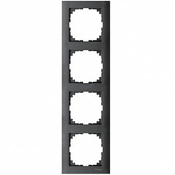 Рамка 4 поста MERTEN M-PURE, антрацит MTN4040-3614 Schneider Electric