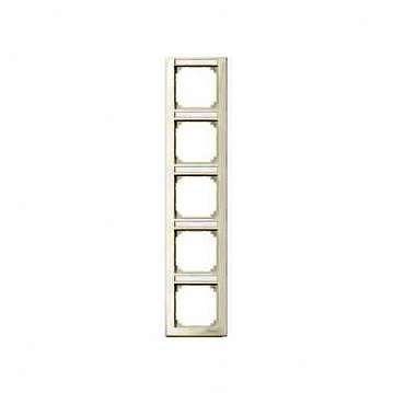 Рамка 5 постов MERTEN M-SMART, вертикальная, бежевый блестящий MTN470544 Schneider Electric