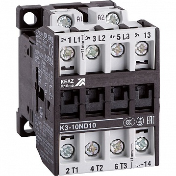 Контактор OptiStart K3 3P 10А 400/230 AC 4кВт 116923 КЭАЗ