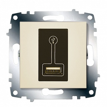 Розетка 1xUSB COSMO, кремовый 619-010300-142 ABB