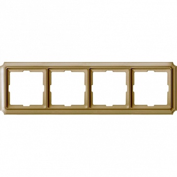 Рамка 4 поста MERTEN ANTIQUE, бежевый блестящий MTN483444 Schneider Electric