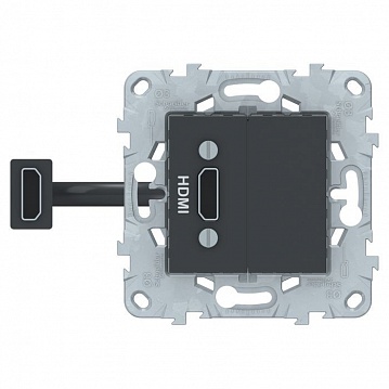 Розетка HDMI UNICA NEW, антрацит NU543054 Schneider Electric