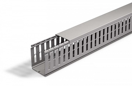 Кабель-канал (крышка + основание) Transcab - 100x100 мм - серый RAL 7030 636122 Legrand