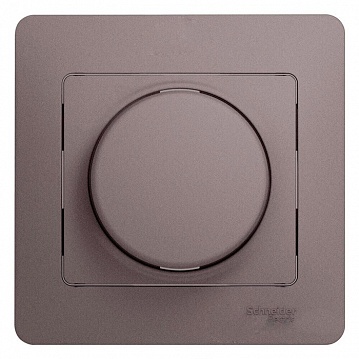 Светорегулятор поворотный GLOSSA, 300 Вт, платина GSL001234 Schneider Electric