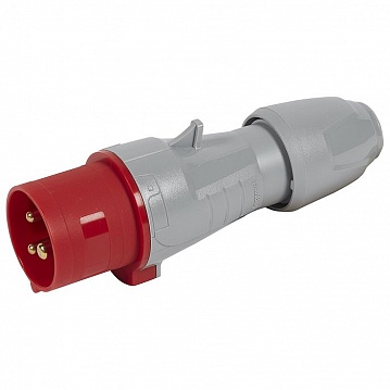 Вилка прямая - P17 Tempra Pro - IP 44 - 380/415 В~ - 16 A - 2К+З 555127 Legrand