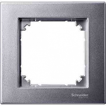 Рамка 1 пост MERTEN M-PLAN, алюминий MTN486160 Schneider Electric