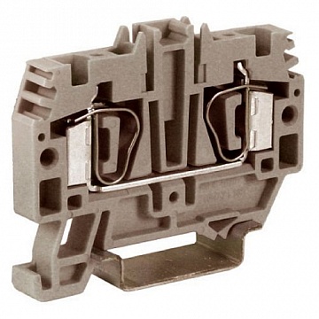 Клемма пружинная проходная DKC Quadro 4мм?, серый, ZHM250GR ZHM250GR DKC