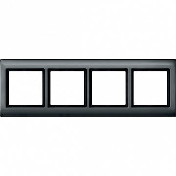 Рамка 4 поста MERTEN AQUADESIGN IP44, антрацит MTN400414 Schneider Electric