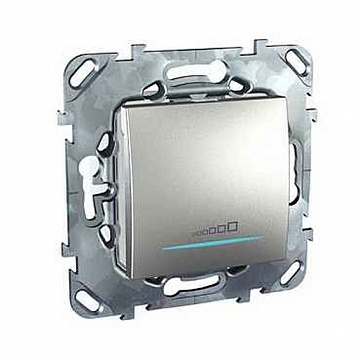 Светорегулятор клавишный UNICA TOP, 350 Вт, алюминий MGU5.515.30ZD Schneider Electric