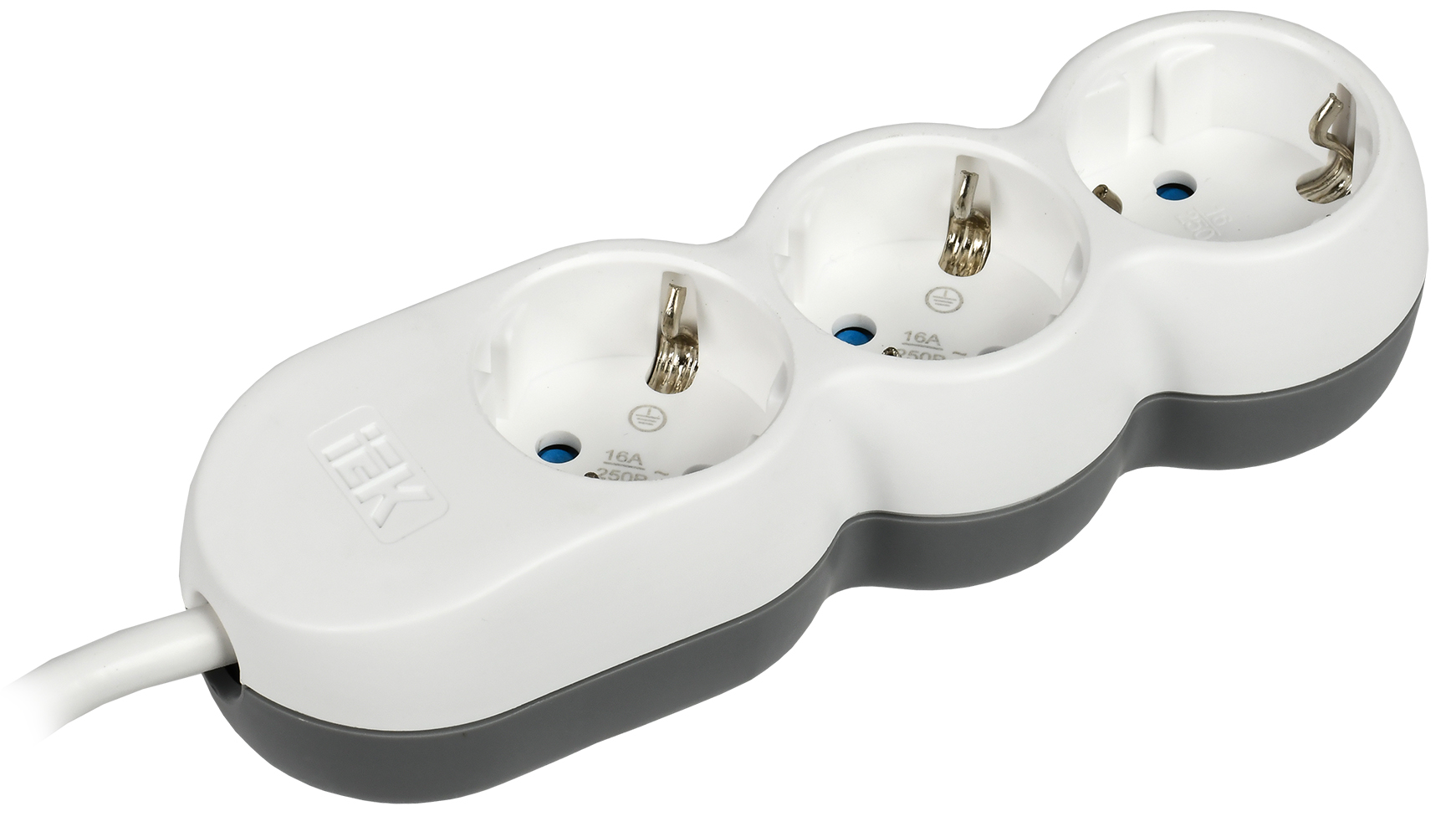 Удлинитель У03 3 места 2P+PE/3м 3х1,5мм2 16А/250В UNO WYP53-16-03-03-Z IEK