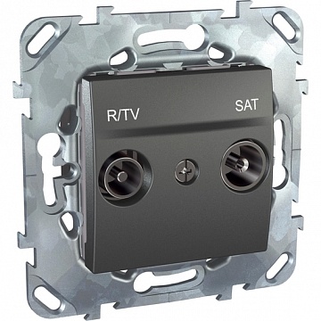Розетка TV-FM-SAT, оконечная, графит MGU5.455.12ZD Schneider Electric
