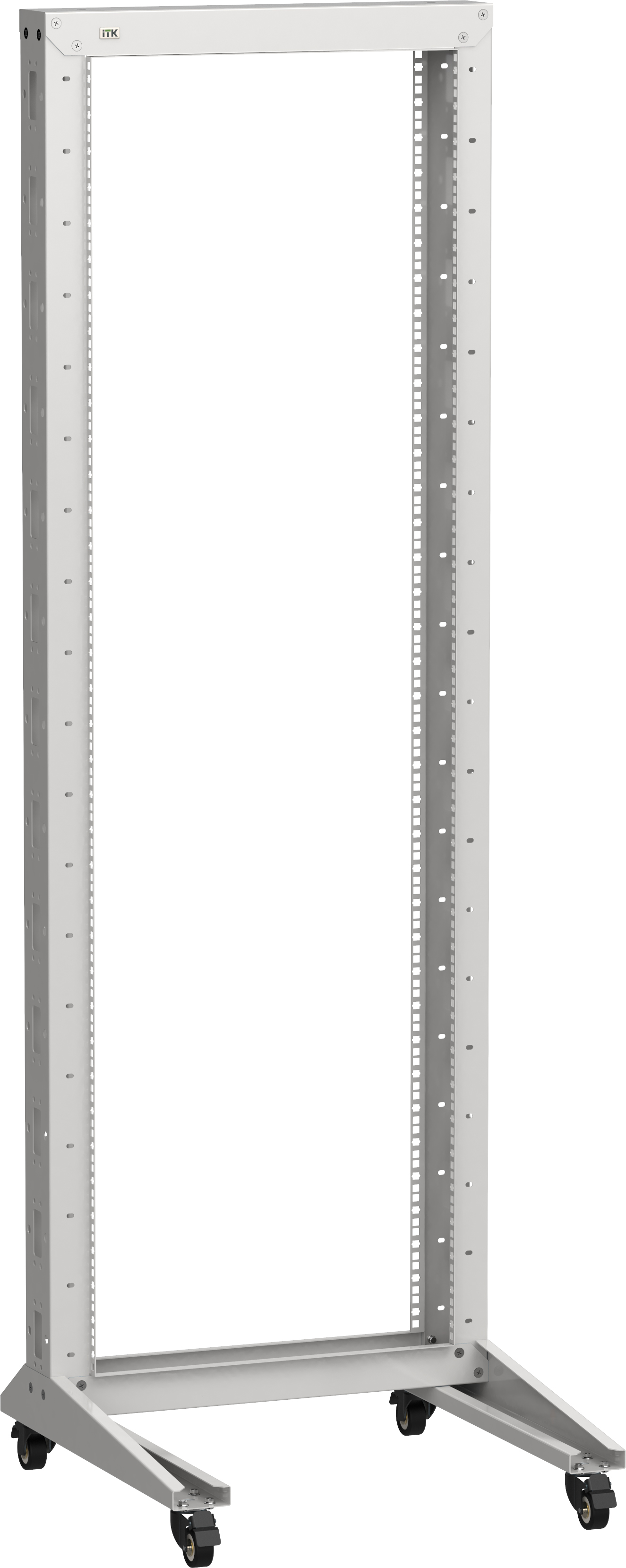 ITK LINEA F Стойка однорамная на роликах 33U 600х600мм серая LF35-33U66-1RM IEK