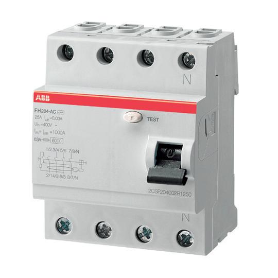 Выключатель дифференциальный (УЗО) FH204AC-40/0,1 40А 100мА 2CSF204006R2400 ABB