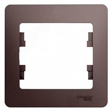 Рамка 1 пост GLOSSA, платина GSL001201 Schneider Electric