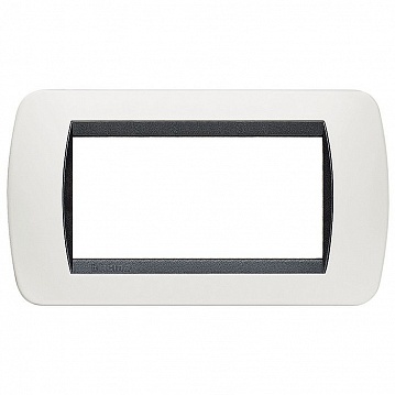 Рамка 4 модуля LIVING LIGHT, белый L4804PB Bticino