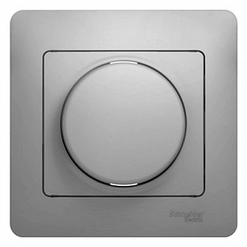 Светорегулятор поворотный GLOSSA, 300 Вт, алюминий GSL000334 Schneider Electric