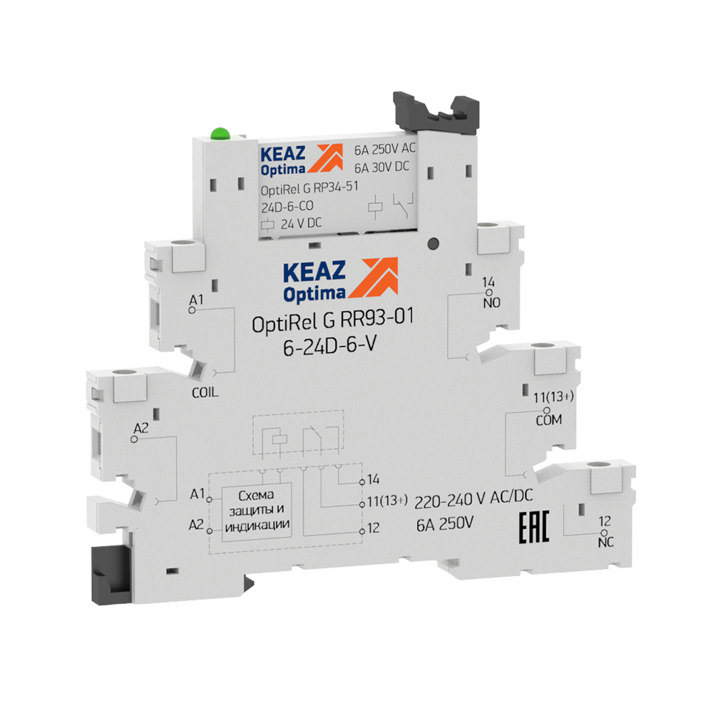 Релейный модуль OptiRel G RM38-51-220-240U-6-V-CO 282945 КЭАЗ