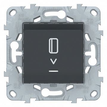 Карточный выключатель UNICA NEW, антрацит NU528354 Schneider Electric