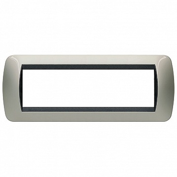 Рамка 7 модулей LIVING LIGHT, светлый титан L4807TC Bticino