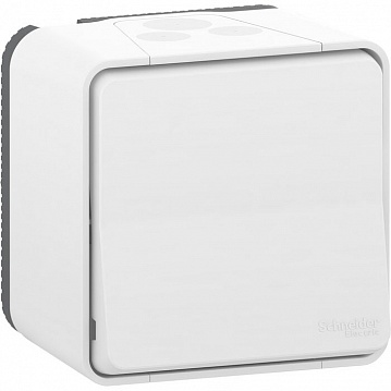 Переключатель 1-клавишный MUREVA STYL, открытый монтаж, белый MUR39021 Schneider Electric