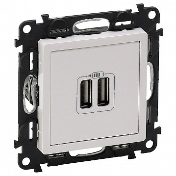 Розетка 2xUSB VALENA LIFE, белый 753412 Legrand